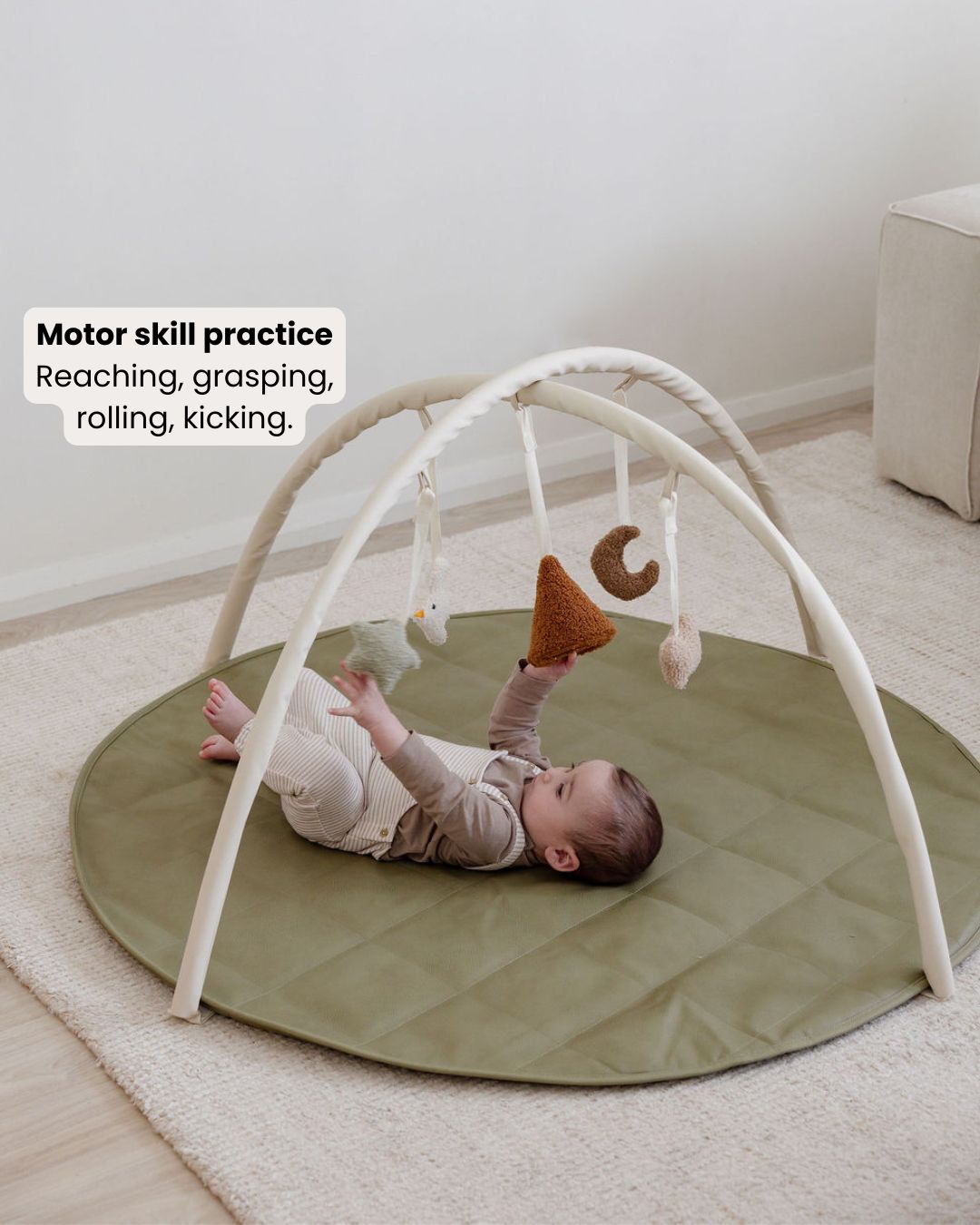 Quilted Play Mat & Baby Play Gym